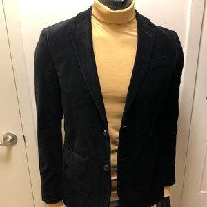 Slim Fit Velvet Blazer